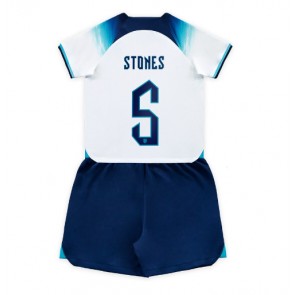 Engleska John Stones #5 Domaci Dres za Dječji SP 2022 Kratak Rukavima (+ kratke hlače)